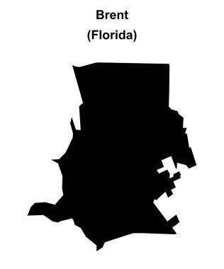Brent (Florida) boş ana hat haritası