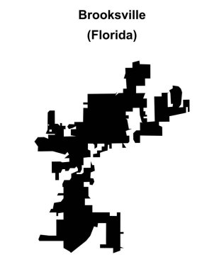 Brooksville (Florida) boş ana hat haritası