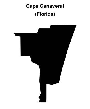 Cape Canaveral (Florida) boş ana hat haritası