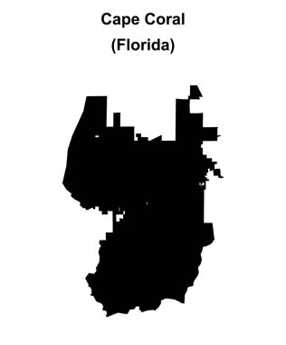 Cape Coral (Florida) boş ana hat haritası