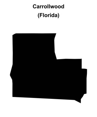 Carrollwood (Florida) boş ana hat haritası