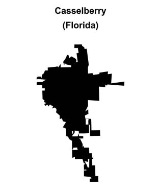 Casselberry (Florida) boş ana hat haritası
