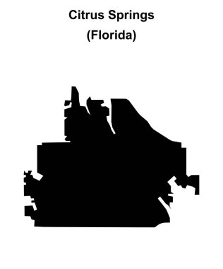 Citrus Springs (Florida) boş ana hat haritası
