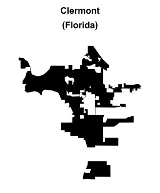 Clermont (Florida) boş ana hat haritası