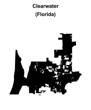 Clearwater (Florida) boş ana hat haritası
