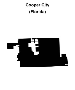 Cooper City (Florida) boş ana hat haritası