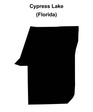 Cypress Gölü (Florida) boş ana hat haritası