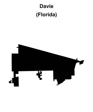 Davie (Florida) boş ana hat haritası