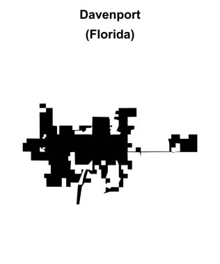 Davenport (Florida) boş ana hat haritası