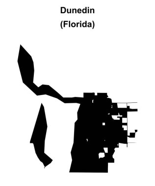 Dunedin (Florida) boş ana hat haritası