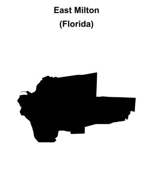 Doğu Milton (Florida) boş ana hat haritası