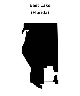 Doğu Gölü (Florida) boş ana hat haritası