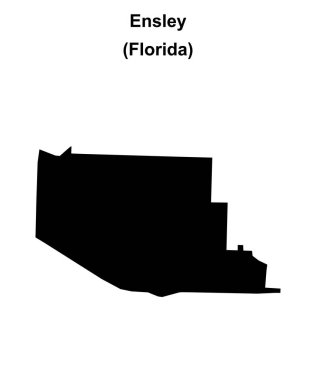 Ensley (Florida) boş ana hat haritası