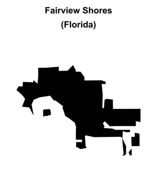 Fairview Shores (Florida) boş ana hat haritası