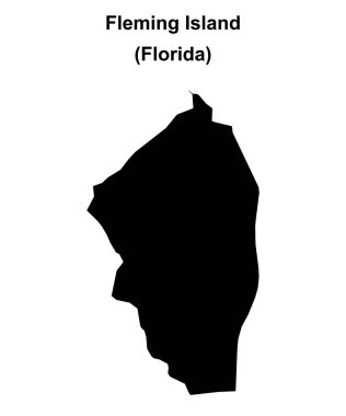 Fleming Adası (Florida) boş ana hat haritası