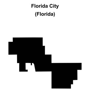 Florida Şehri (Florida) boş ana hat haritası