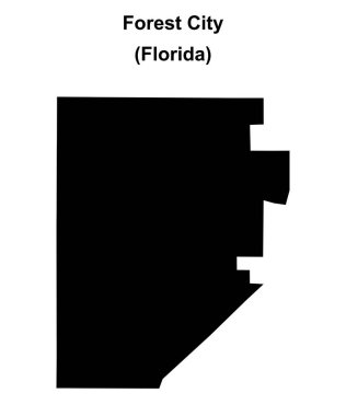Forest City (Florida) boş ana hat haritası