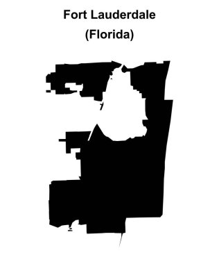 Fort Lauderdale (Florida) boş ana hat haritası
