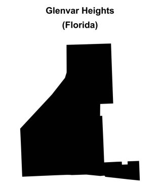 Glenvar Heights (Florida) boş ana hat haritası