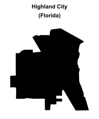 Highland City (Florida) boş ana hat haritası