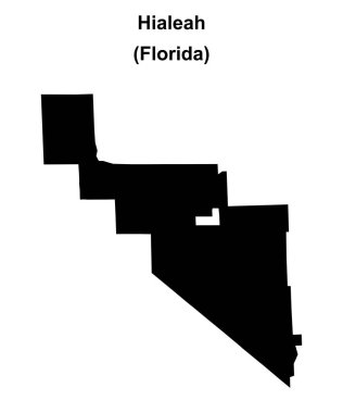 Hialeah (Florida) boş ana hat haritası