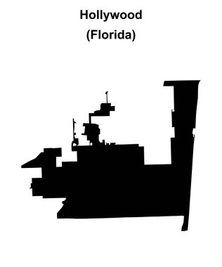 Hollywood (Florida) boş ana hat haritası