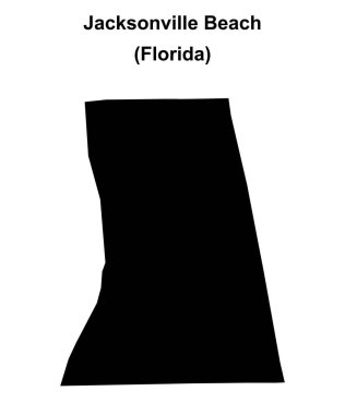 Jacksonville Plajı (Florida) boş ana hat haritası