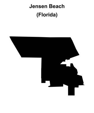 Jensen Sahili (Florida) boş ana hat haritası