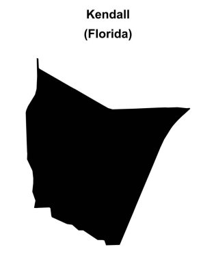 Kendall (Florida) boş ana hat haritası