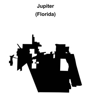 Jüpiter (Florida) boş ana hat haritası