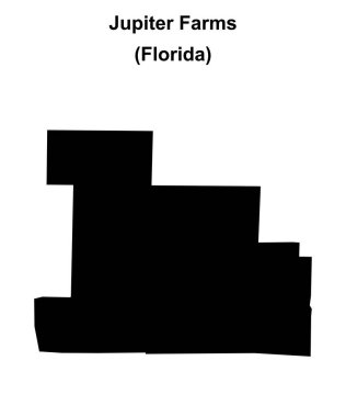 Jüpiter Çiftlikleri (Florida) boş ana hat haritası