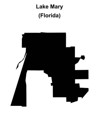 Mary Gölü (Florida) boş ana hat haritası
