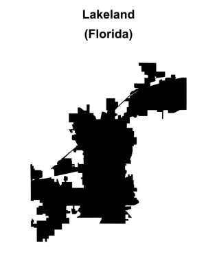 Lakeland (Florida) boş ana hat haritası