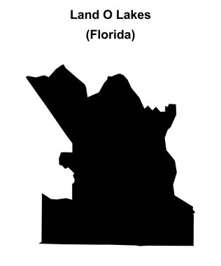 Land O Lakes (Florida) boş ana hat haritası