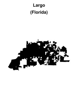 Largo (Florida) boş ana hat haritası