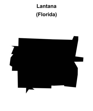 Lantana (Florida) boş ana hat haritası