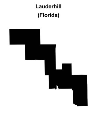 Lauderhill (Florida) boş ana hat haritası