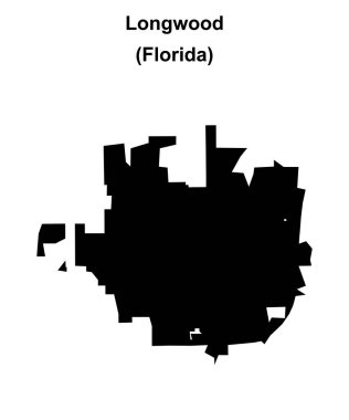 Longwood (Florida) boş ana hat haritası