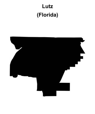 Lutz (Florida) boş ana hat haritası