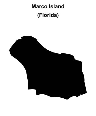 Marco Adası (Florida) boş ana hat haritası