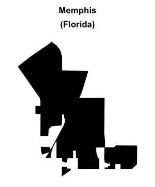 Memphis (Florida) boş ana hat haritası