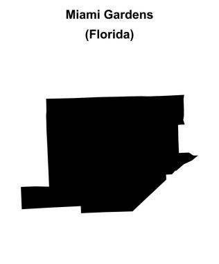 Miami Gardens (Florida) boş ana hat haritası