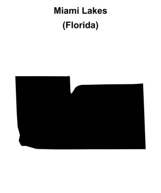 Miami Gölleri (Florida) boş ana hat haritası