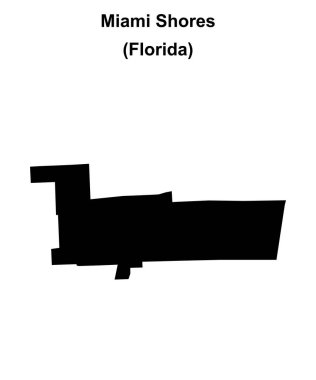 Miami Shores (Florida) boş ana hat haritası