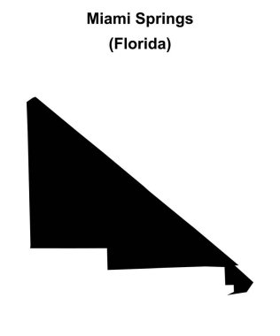 Miami Springs (Florida) boş ana hat haritası