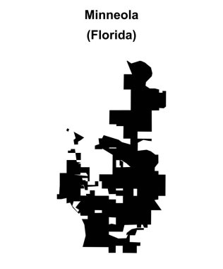 Minneola (Florida) boş ana hat haritası