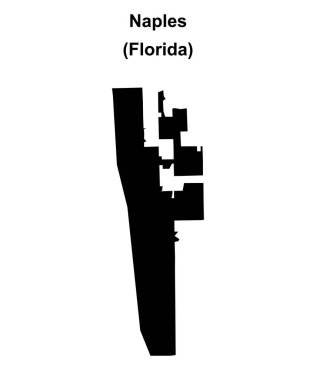 Napoli (Florida) boş ana hat haritası