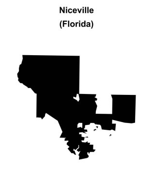 Niceville (Florida) boş ana hat haritası