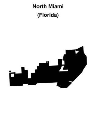 Kuzey Miami (Florida) boş ana hat haritası