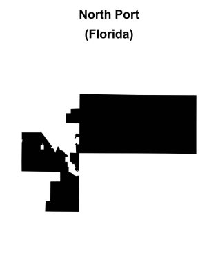 Kuzey Limanı (Florida) boş ana hat haritası
